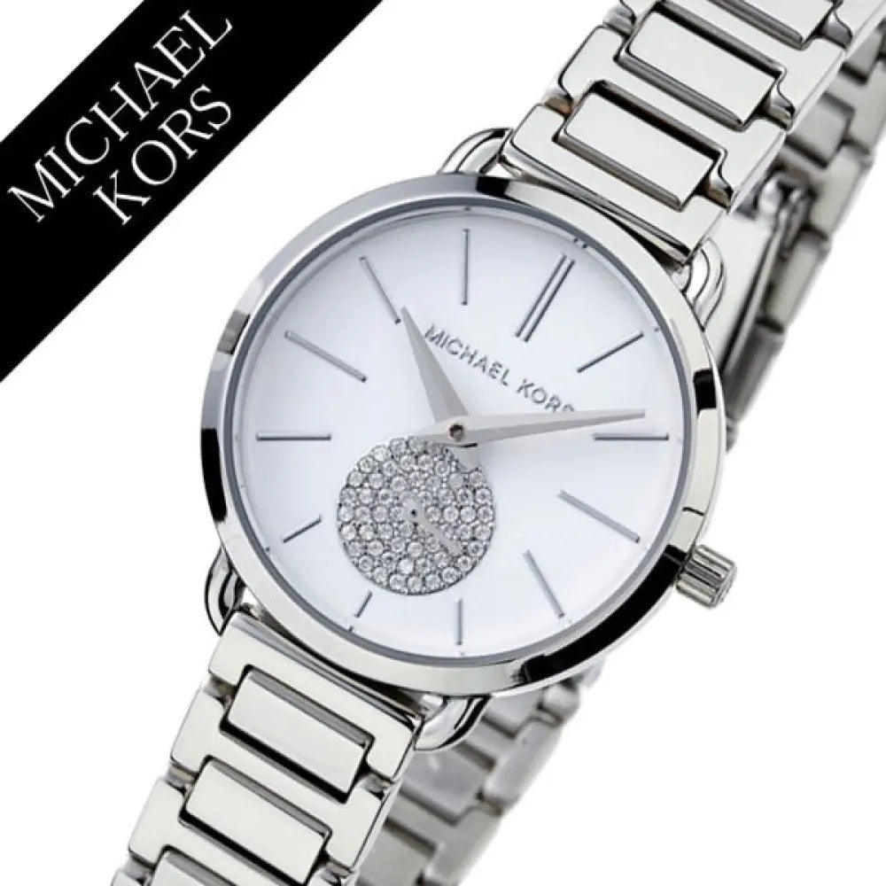 Michael Kors Portia Quartz Silver Dial Silver Steel Strap Watch For Women - MK3837 Buy Now By Michael Kors