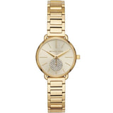 Michael Kors Portia Quartz Gold Dial Gold Steel Strap Watch For Women - MK3838 Buy Now By Michael Kors