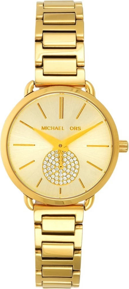 Michael Kors Portia Quartz Gold Dial Gold Steel Strap Watch For Women - MK3838 Buy Now By Michael Kors