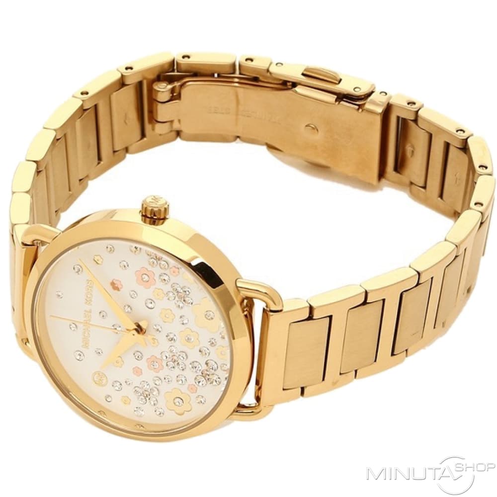 Michael Kors Portia Quartz White Dial Gold Steel Strap Watch for Women - MK3840 Buy Now By Michael Kors