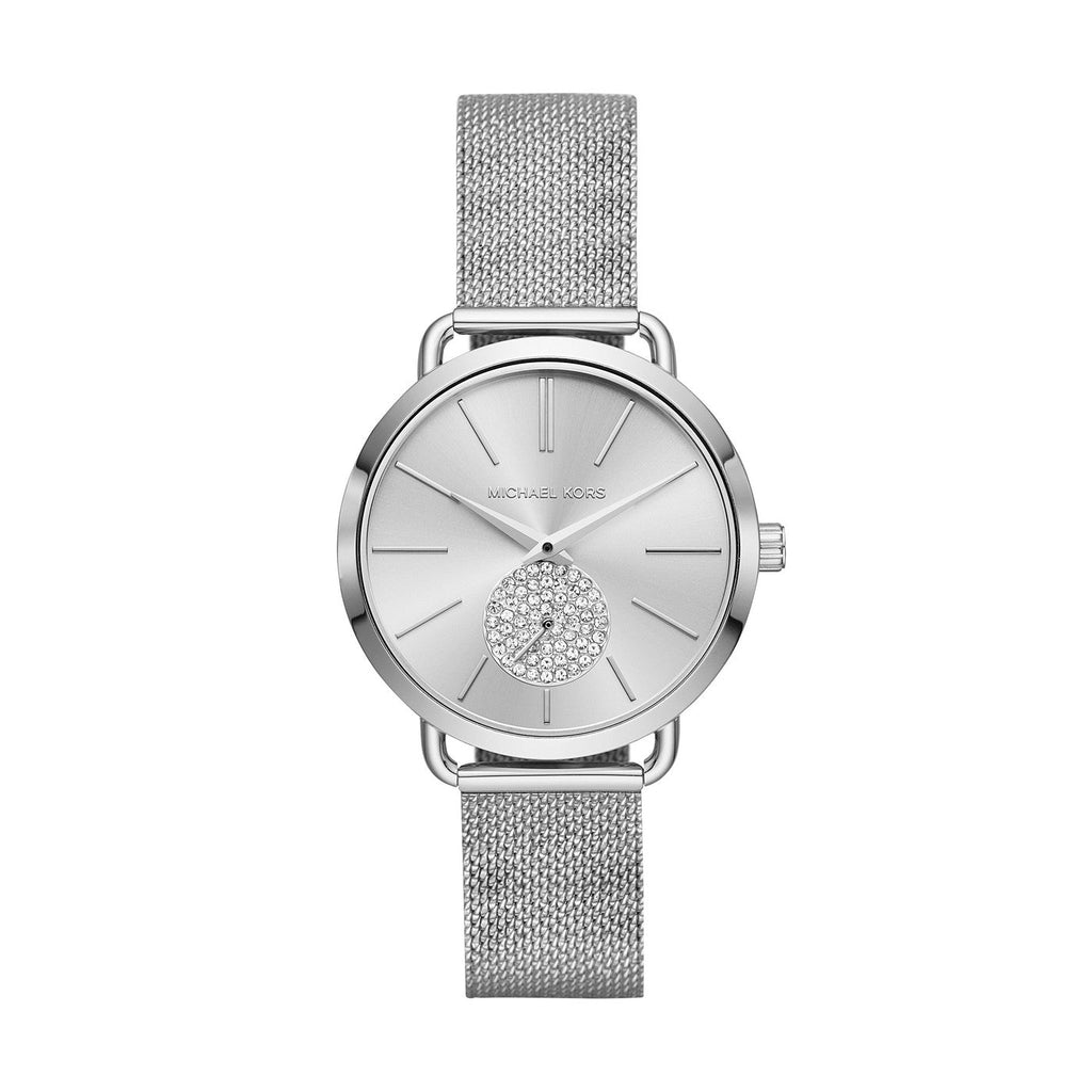 Michael Kors Portia Silver Dial Silver Mesh Bracelet Watch for Women - MK3843 Buy Now By Michael Kors