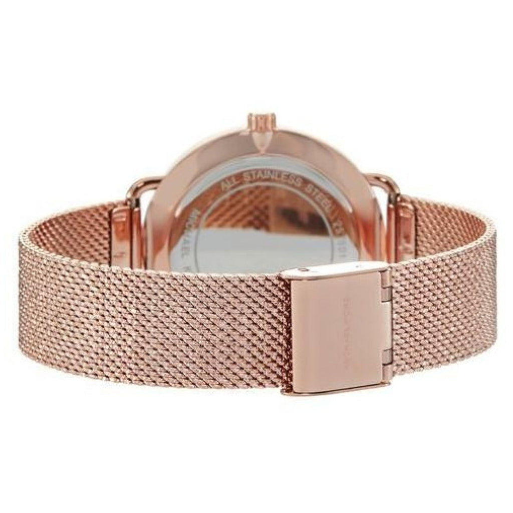 Michael Kors Portia Rose Gold Dial Rose Gold Mesh Bracelet Watch for Women - MK3845 Buy Now By Michael Kors