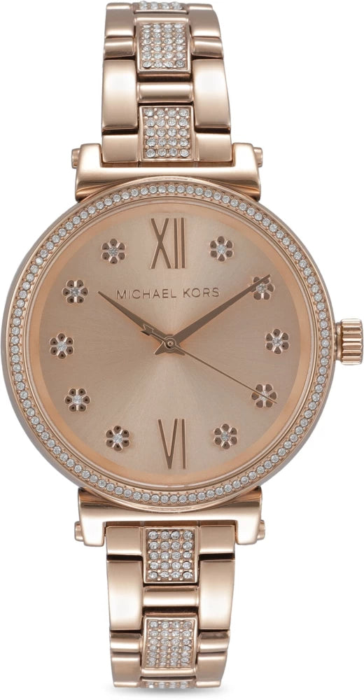 Michael Kors Sofie Quartz Rose Gold Dial Rose Gold Steel Strap Watch For Women - MK3882 Buy Now By Michael Kors