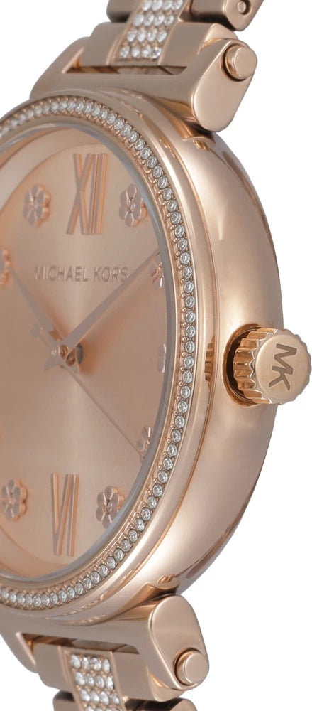 Michael Kors Sofie Quartz Rose Gold Dial Rose Gold Steel Strap Watch For Women - MK3882 Buy Now By Michael Kors