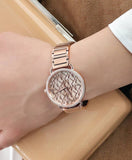 Michael Kors Portia Quartz Silver Dial Rose Gold Steel Strap Watch For Women - MK3887 Buy Now By Michael Kors