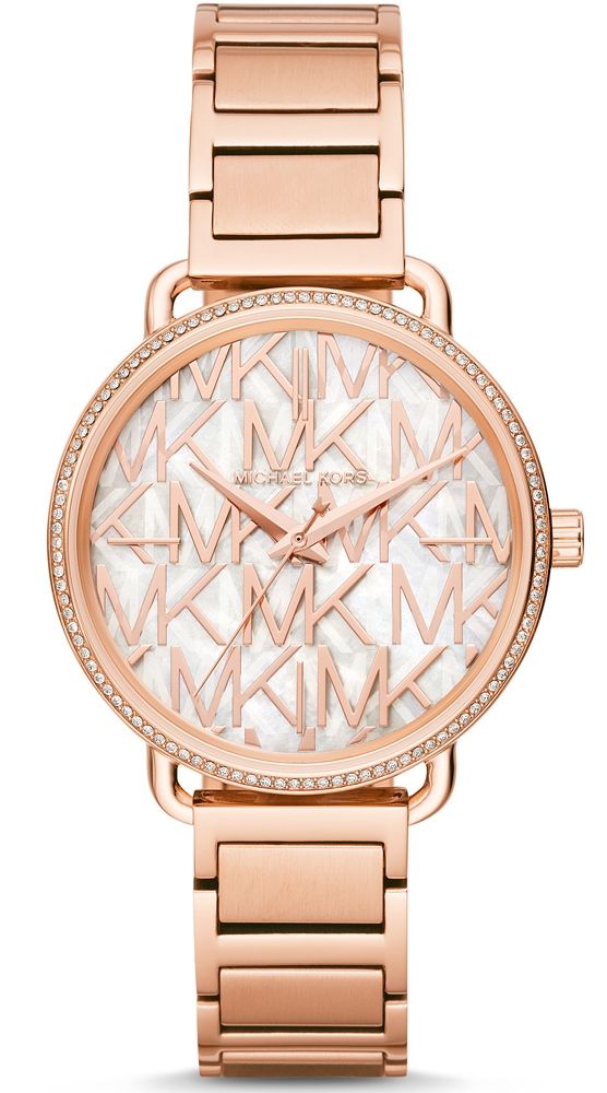 Michael Kors Portia Quartz Silver Dial Rose Gold Steel Strap Watch For Women - MK3887 Buy Now By Michael Kors