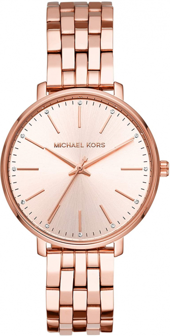 Michael Kors Pyper Three-Hand Rose Gold Dial Rose Gold Steel Strap Watch For Women - MK3897 Buy Now By Michael Kors