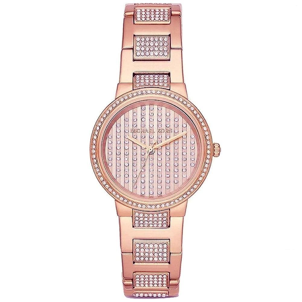Michael Kors Gabbi Rose Gold Dial Rose Gold Steel Strap Watch For Women - MK3986 Buy Now By Michael Kors