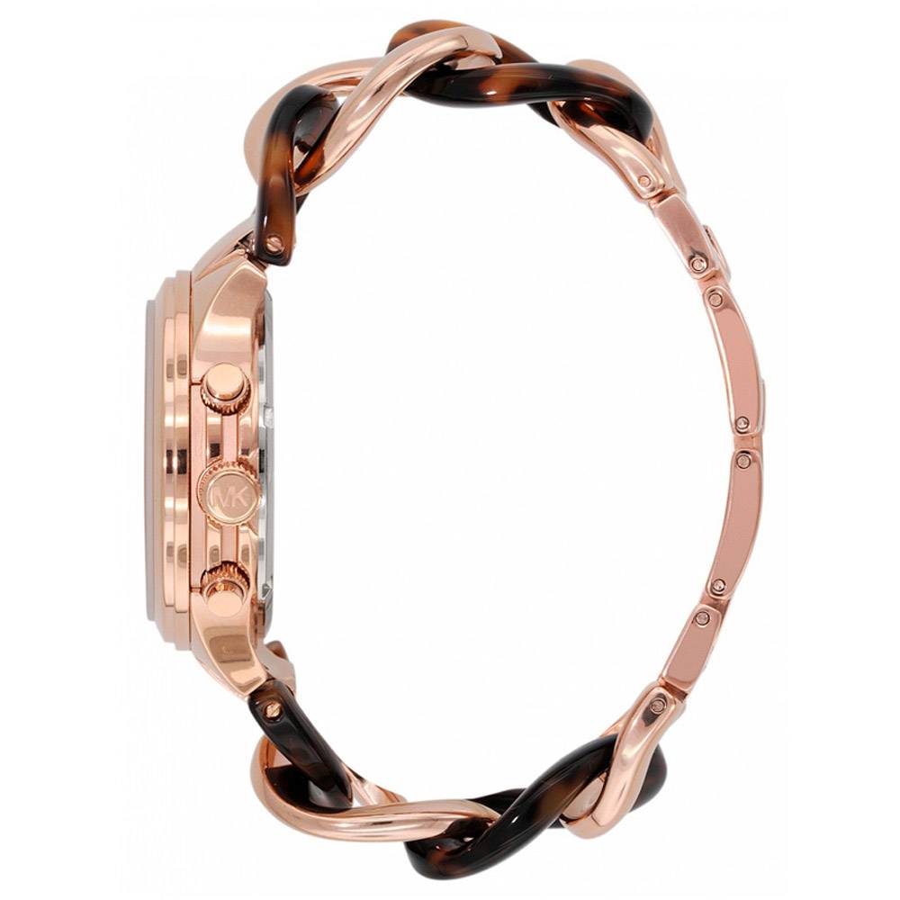 Michael Kors Runway Rose Gold Dial Two Tone Steel Strap Watch for Women - MK4269 Buy Now By Michael Kors