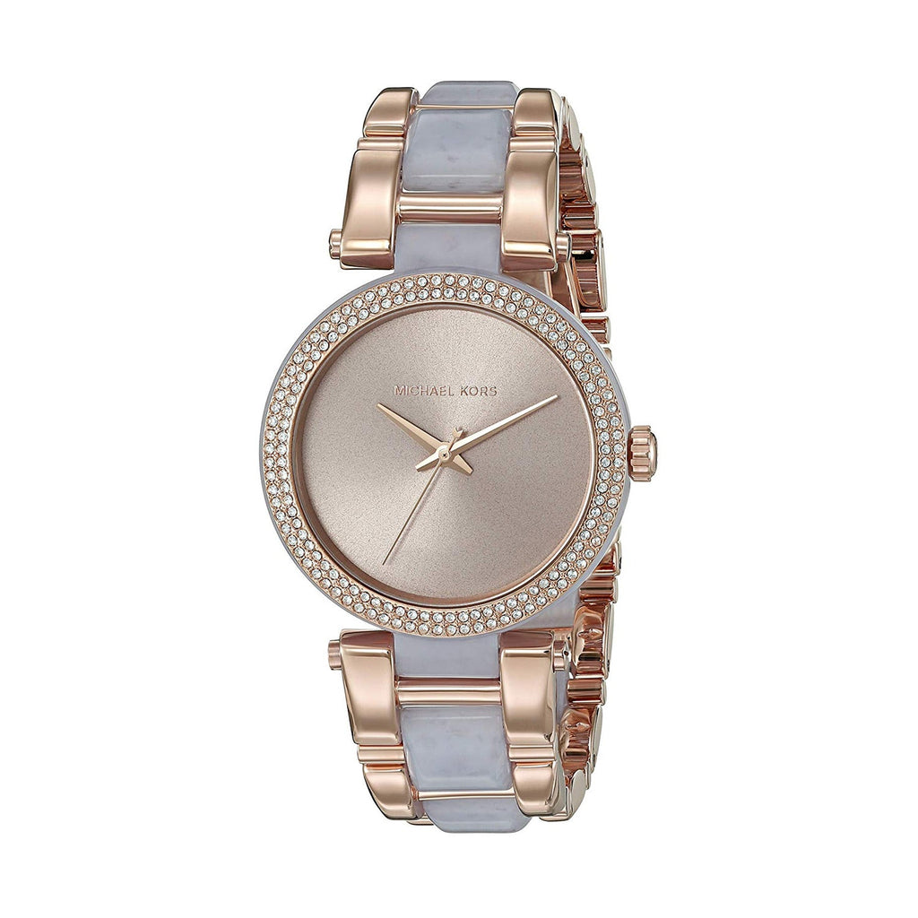 Michael Kors Delray Rose Gold Dial Two Tone Steel Strap Watch for Women - MK4319 Buy Now By Michael Kors