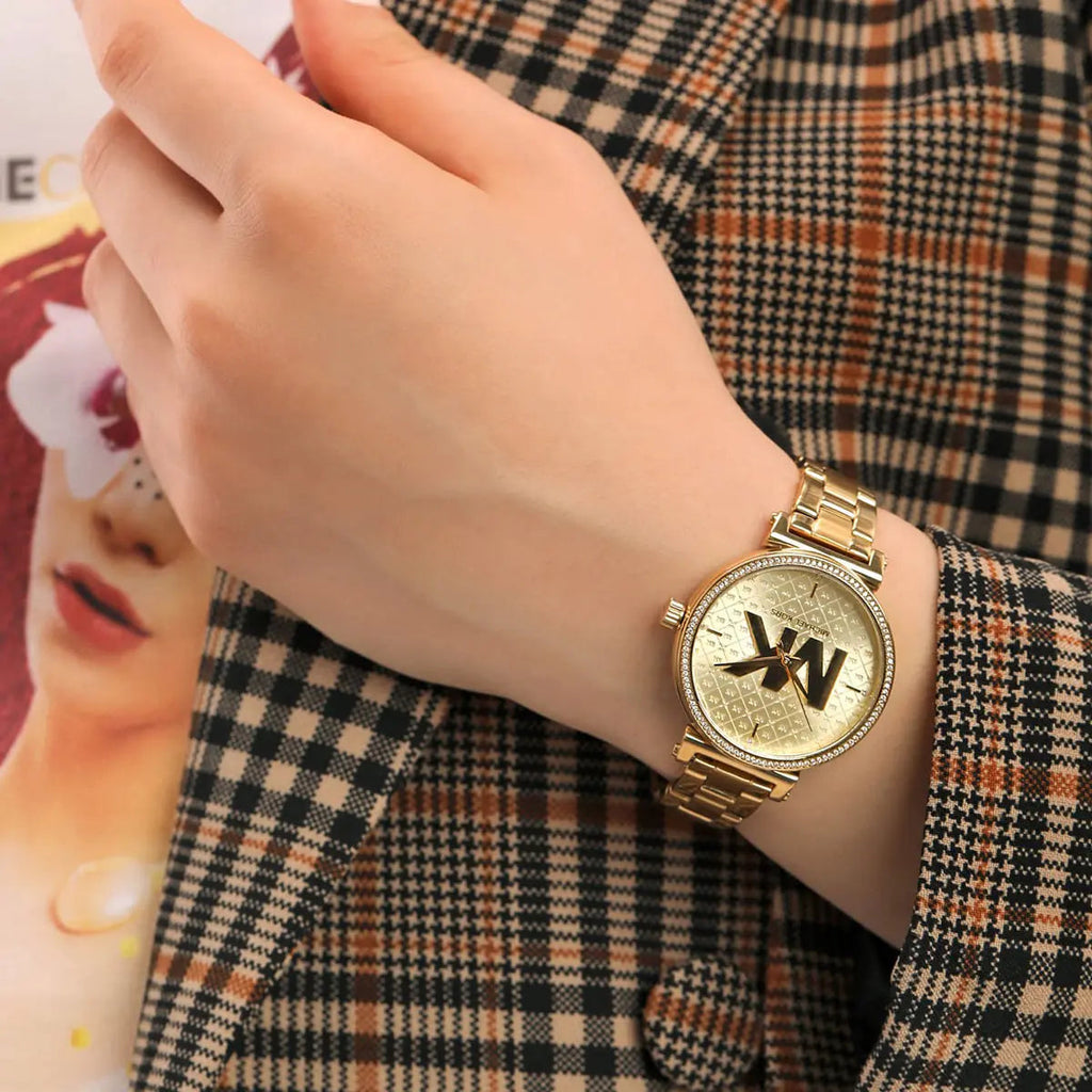 Michael Kors Sofie Quartz Gold Dial Gold Steel Strap Watch For Women - MK4334 Buy Now By Michael Kors