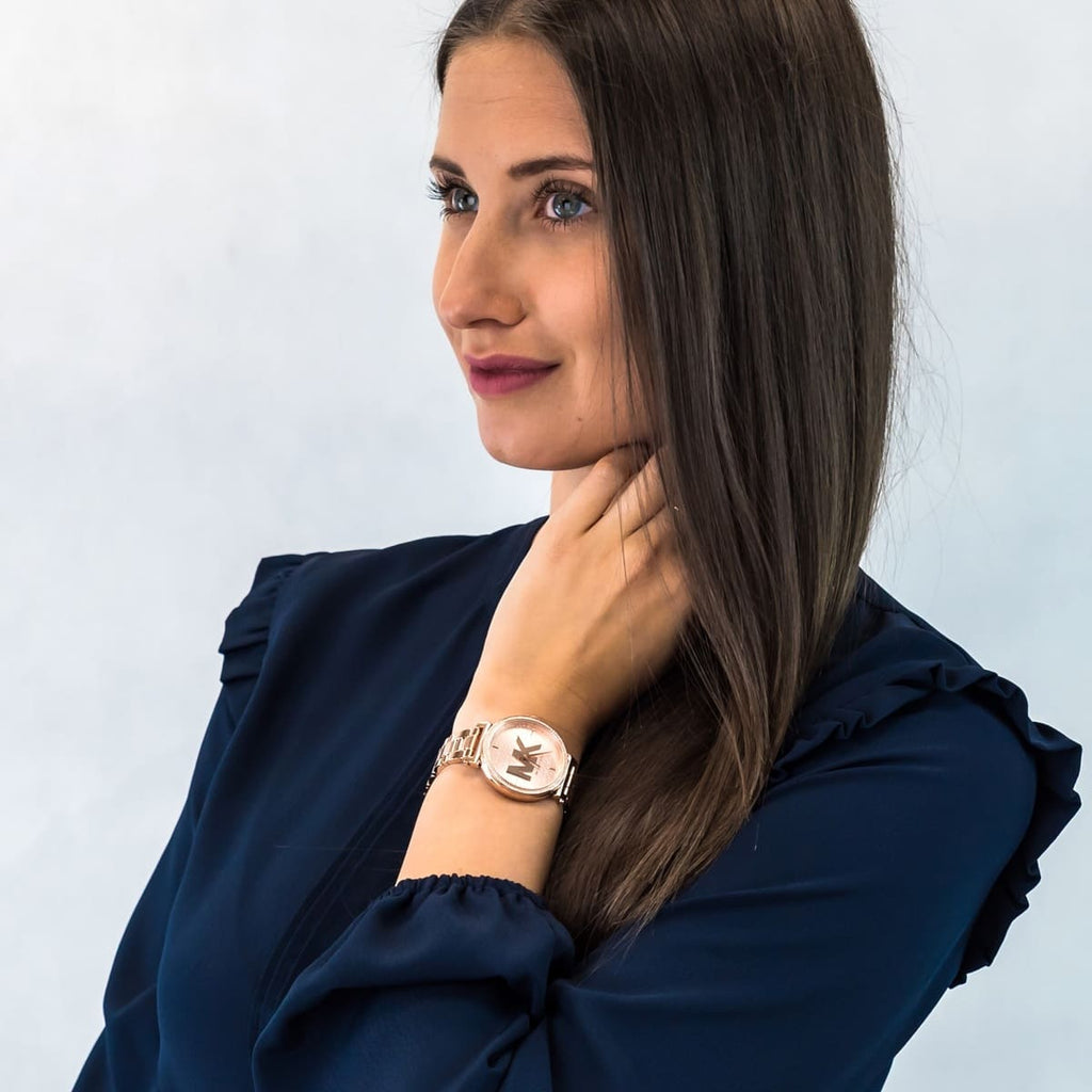 Michael Kors Sofie Quartz Rose Gold Dial Rose Gold Steel Strap Watch For Women - MK4335 Buy Now By Michael Kors