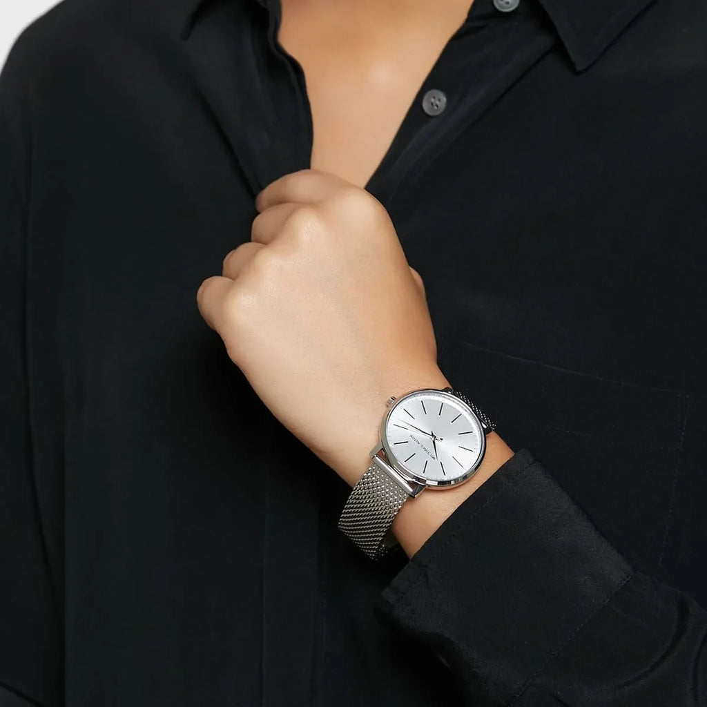 Michael Kors Pyper Quartz White Dial Silver Mesh Strap Watch for Women - MK4338 Buy Now By Michael Kors