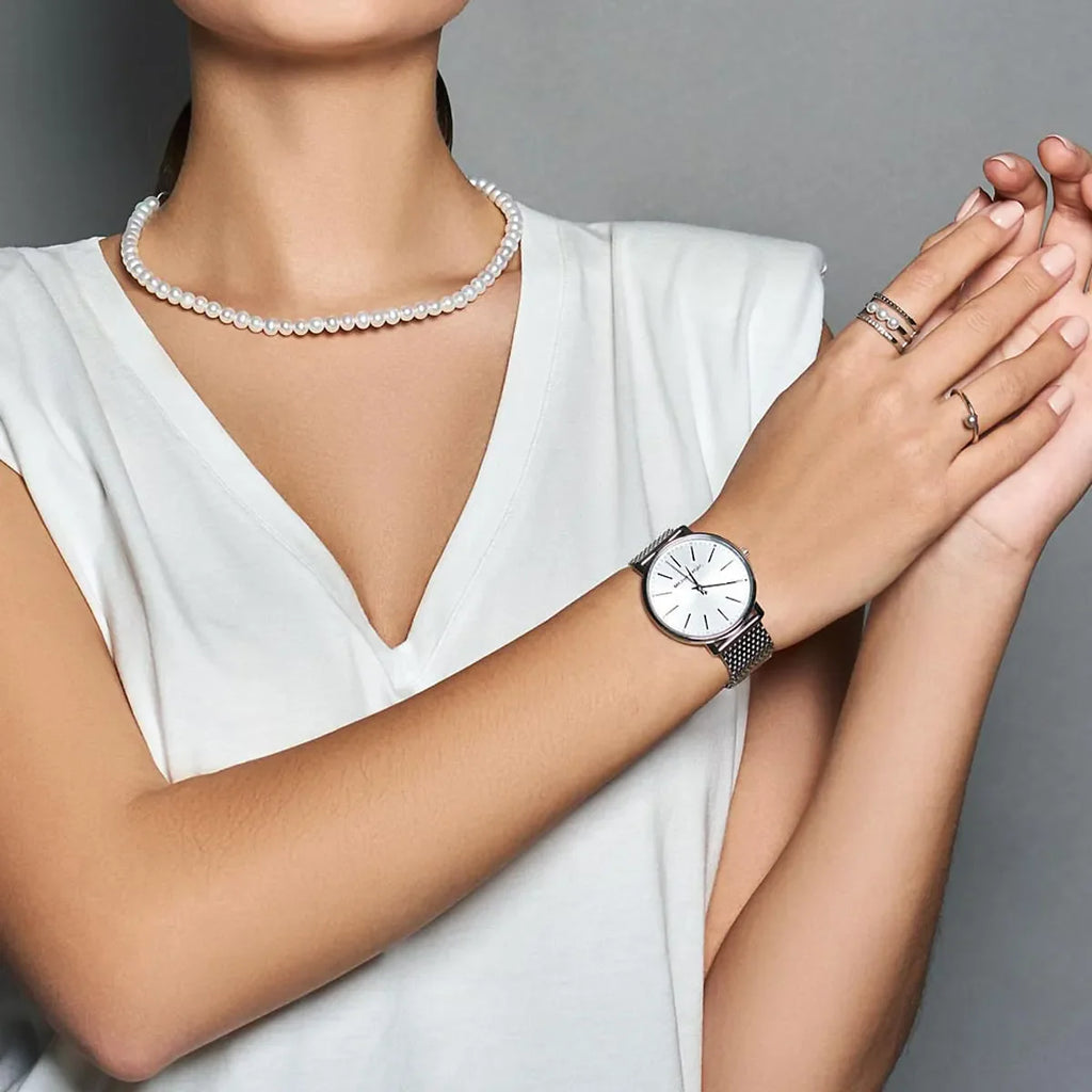 Michael Kors Pyper Quartz White Dial Silver Mesh Strap Watch for Women - MK4338 Buy Now By Michael Kors