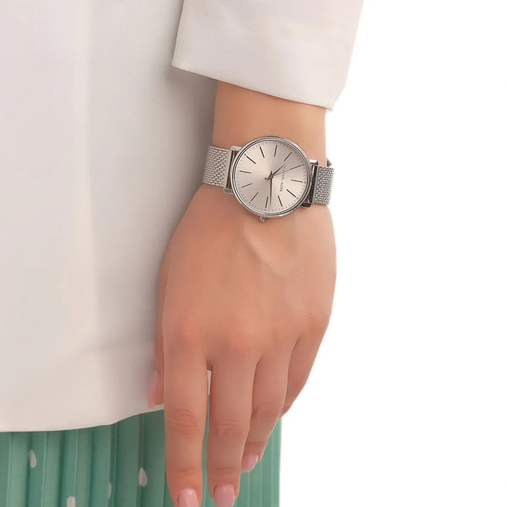 Michael Kors Pyper Quartz White Dial Silver Mesh Strap Watch for Women - MK4338 Buy Now By Michael Kors