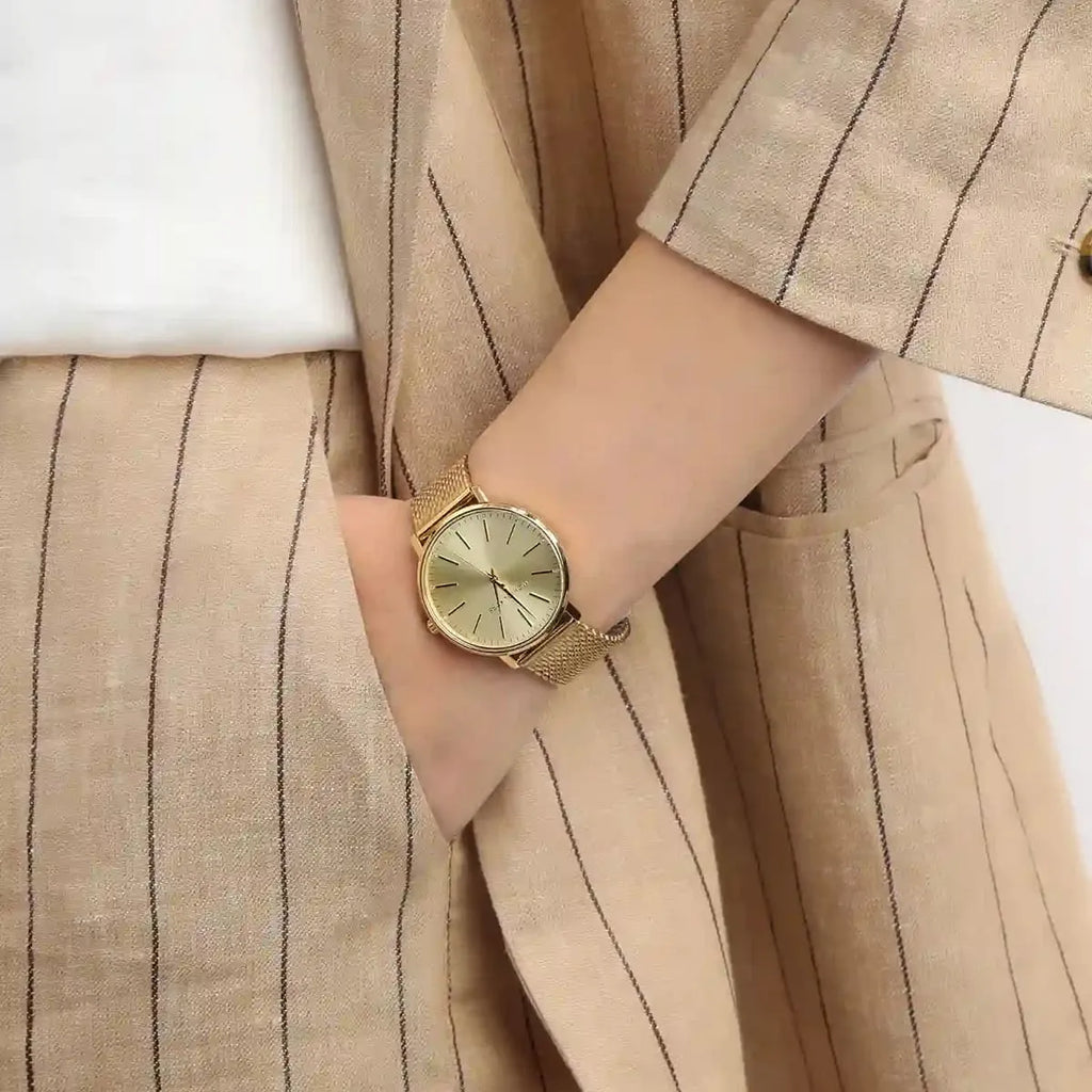 Michael Kors Pyper Quartz Gold Dial Gold Mesh Strap Watch For Women - MK4339 Buy Now By Michael Kors