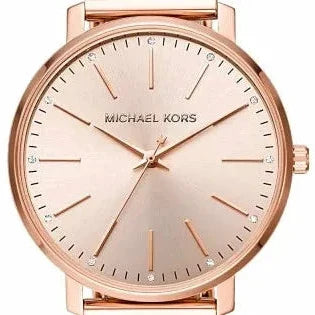 Michael Kors Pyper Quartz Rose Gold Dial Rose Gold Mesh Strap Watch For Women - MK4340 Buy Now By Michael Kors