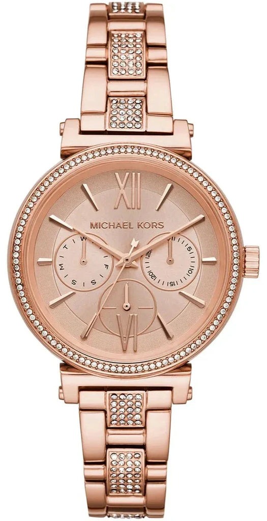 Michael Kors Sofie Quartz Rose Gold Dial Rose Gold Steel Strap Watch For Women - MK4354 Buy Now By Michael Kors