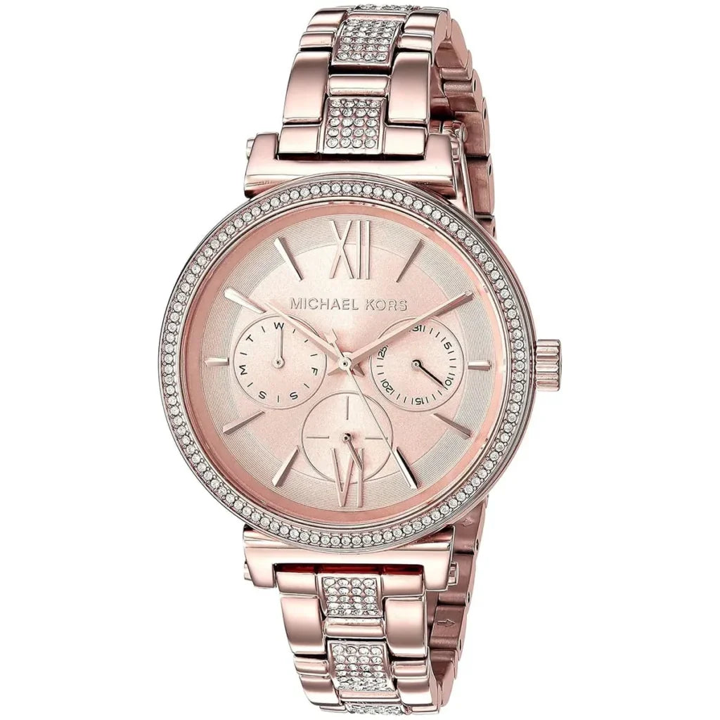 Michael Kors Sofie Quartz Rose Gold Dial Rose Gold Steel Strap Watch For Women - MK4354 Buy Now By Michael Kors