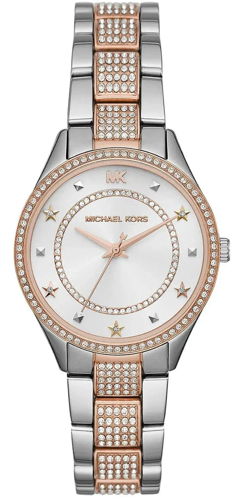 Michael Kors Lauryn Quartz White Dial Two Tone Steel Strap Watch For Women - MK4388 Buy Now By Michael Kors