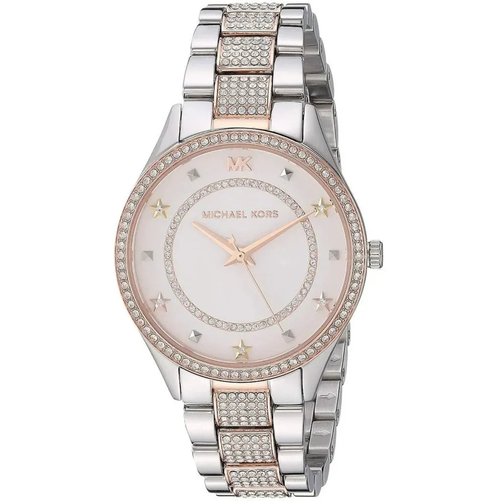 Michael Kors Lauryn Quartz White Dial Two Tone Steel Strap Watch For Women - MK4388 Buy Now By Michael Kors