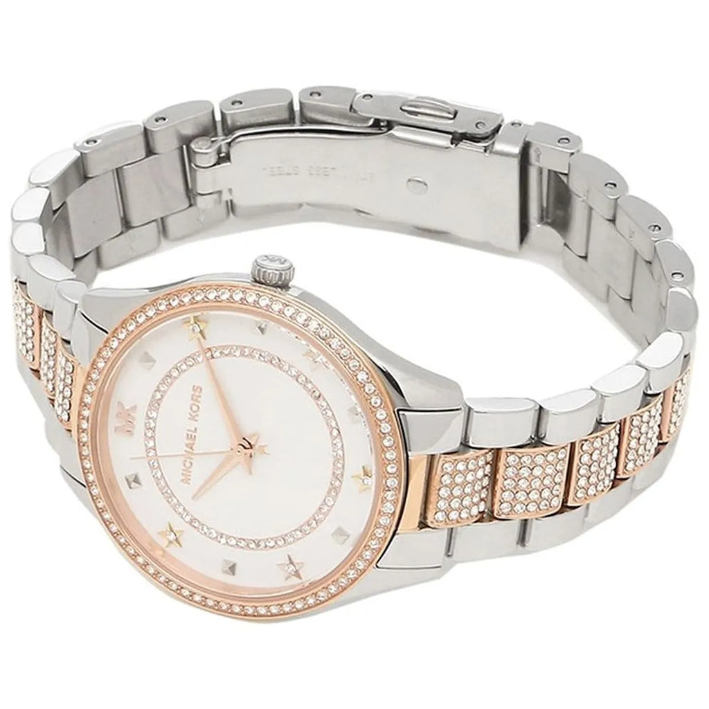 Michael Kors Lauryn Quartz White Dial Two Tone Steel Strap Watch For Women - MK4388 Buy Now By Michael Kors