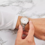 Michael Kors Lauryn Quartz White Dial Two Tone Steel Strap Watch For Women - MK4388 Buy Now By Michael Kors