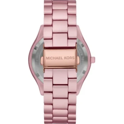 Michael Kors Slim Runway Pink Dial Pink Steel Strap Watch For Women - MK4456 Buy Now By Michael Kors