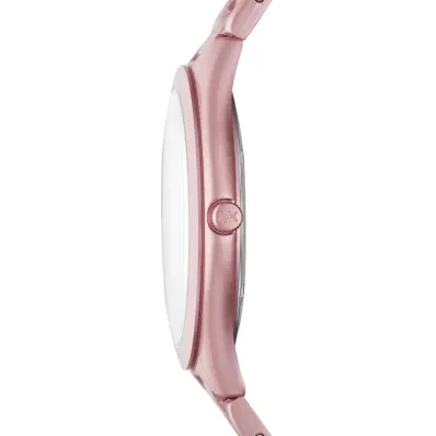 Michael Kors Slim Runway Pink Dial Pink Steel Strap Watch For Women - MK4456 Buy Now By Michael Kors