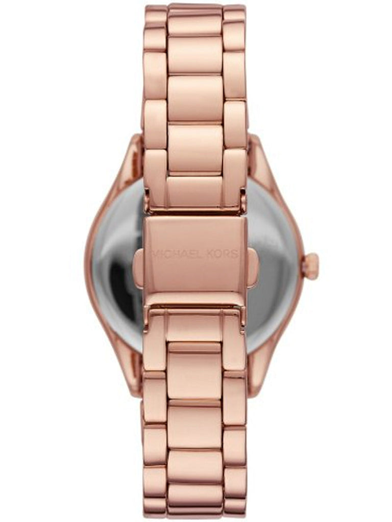 Michael Kors Lauryn Mother of Pearl Dial Rose Gold Dial Rose Gold Steel Strap Watch For Women - MK4491 Buy Now By Michael Kors