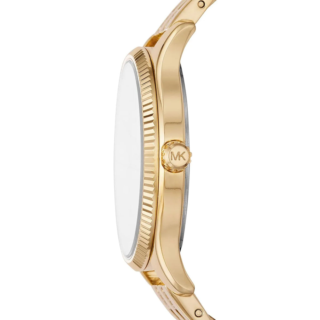 Michael Kors Lexington Three Hand White Dial Gold Steel Strap Watch For Women - MK4492 Buy Now By Michael Kors