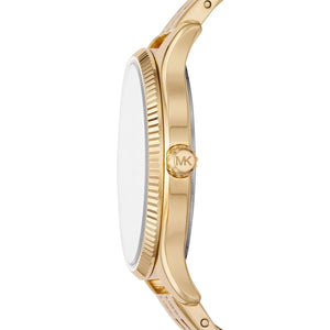 Michael Kors Lexington Three Hand White Dial Gold Steel Strap Watch For Women - MK4492 Buy Now By Michael Kors