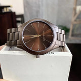 Michael Kors Slim Runway Brown Dial Brown Steel Strap Watch For Women - MK4508 Buy Now By Michael Kors