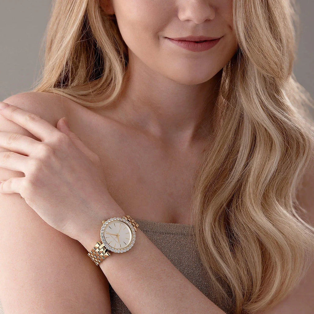Michael Kors Darci Analog Gold Dial Gold Steel Strap Watch For Women - MK4513 Buy Now By Michael Kors
