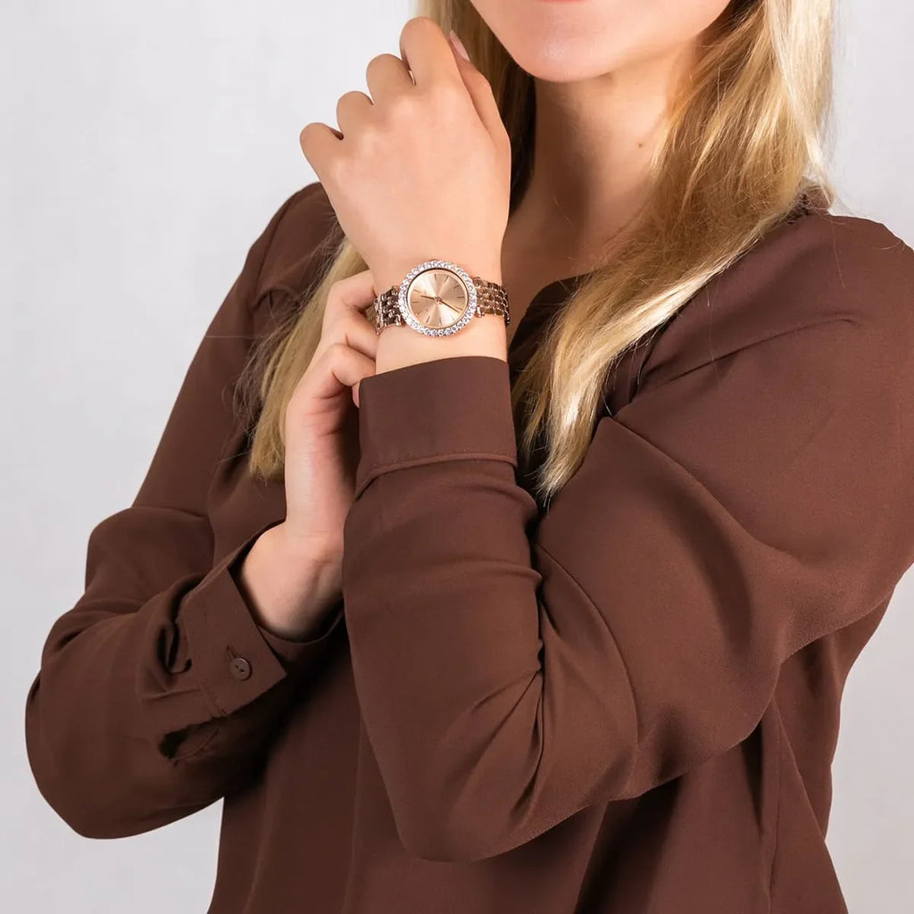 Michael Kors Darci Quartz Rose Gold Dial Rose Gold Steel Strap Watch For Women - MK4514 Buy Now By Michael Kors