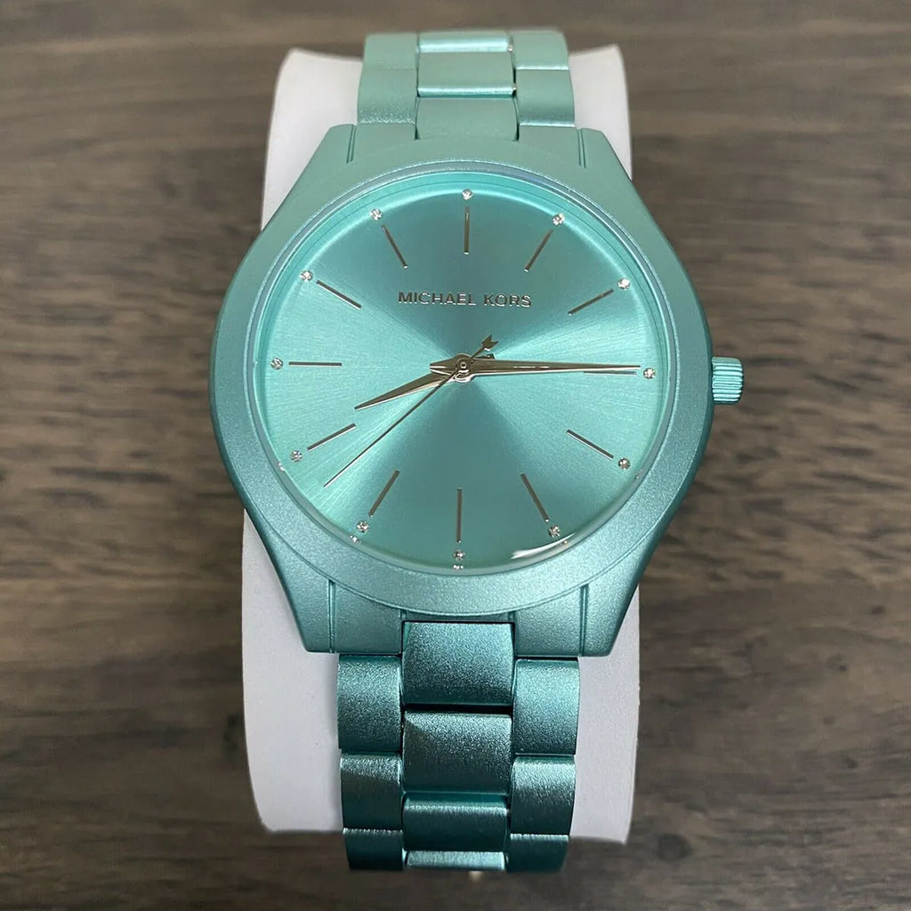 Michael Kors Slim Runway Blue Dial Blue Steel Strap Watch For Women - MK4525 Buy Now By Michael Kors