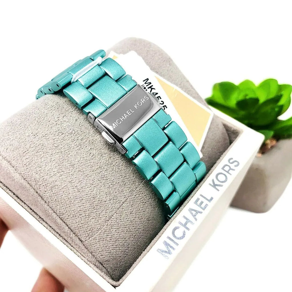 Michael Kors Slim Runway Blue Dial Blue Steel Strap Watch For Women - MK4525 Buy Now By Michael Kors