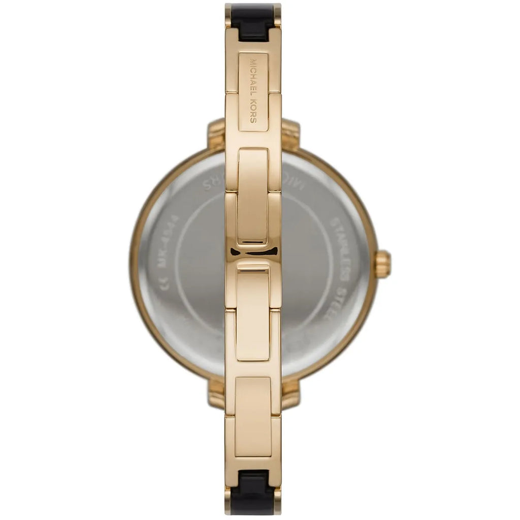 Michael Kors Jaryn Quartz Gold Dial Black Steel Strap Watch For Women - MK4544 Buy Now By Michael Kors