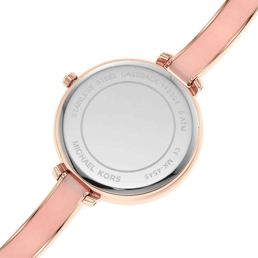 Michael Kors Jaryn Analog Rose Gold Dial Pink Steel Strap Watch For Women - MK4545 Buy Now By Michael Kors