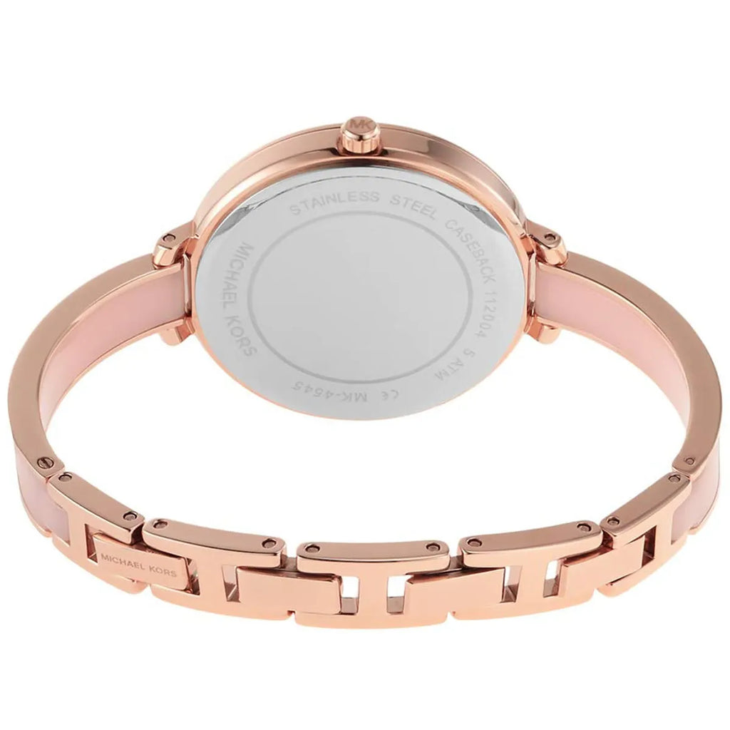 Michael Kors Jaryn Analog Rose Gold Dial Pink Steel Strap Watch For Women - MK4545 Buy Now By Michael Kors