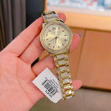 Michael Kors Tibby Three-Hand Glitz Gold Dial Gold Steel Strap Watch for Women - MK4575 Buy Now By Michael Kors