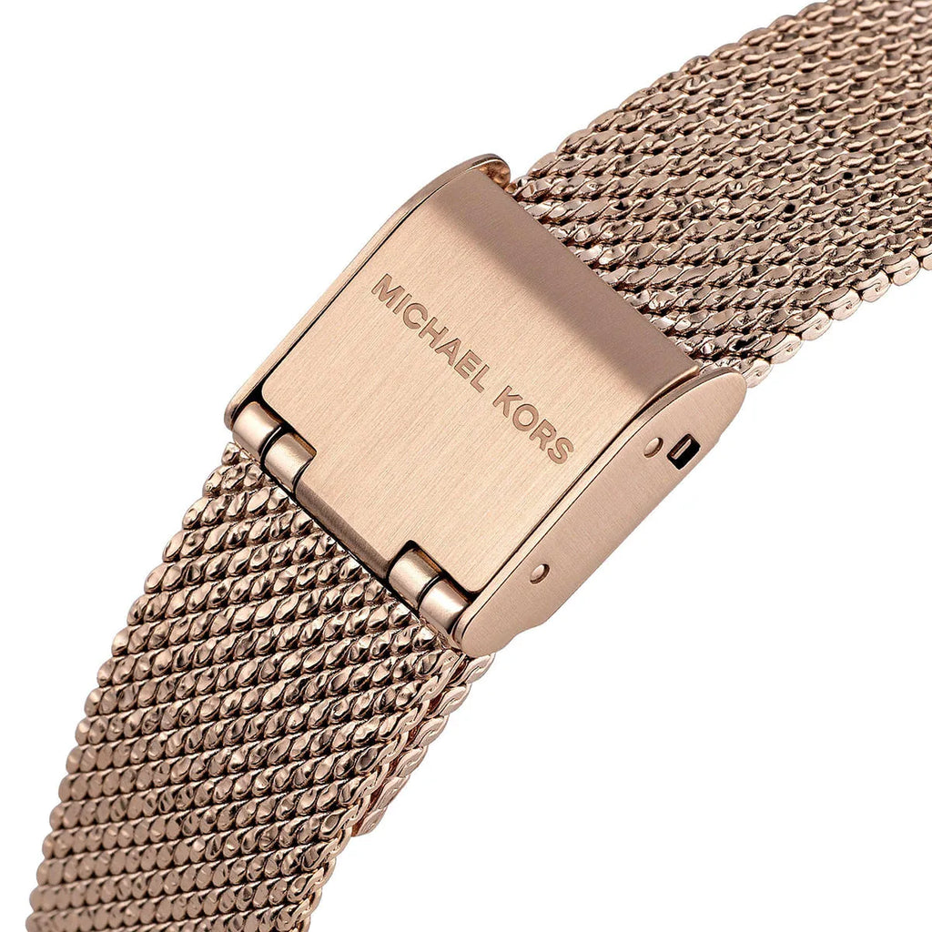 Michael Kors Pyper Quartz Mother of Pearl White Dial Rose Gold Mesh Strap Watch For Women - MK4588 Buy Now By Michael Kors