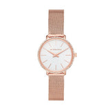 Michael Kors Pyper Quartz Mother of Pearl White Dial Rose Gold Mesh Strap Watch For Women - MK4588 Buy Now By Michael Kors