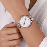 Michael Kors Pyper Three-Hand White Dial Rose Gold Steel Strap Watch For Women - MK4594 Buy Now By Michael Kors