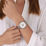 Michael Kors Pyper Three Hand White Dial Two Tone Steel Strap Watch For Women - MK4595 Buy Now By Michael Kors