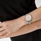 Michael Kors Pyper Three Hand Pink Dial Silver Steel Strap Watch For Women - MK4631 Buy Now By Michael Kors