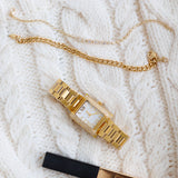 Michael Kors Emery Three-Hand Crystals Silver Dial Gold Steel Strap Watch for Women - MK4640 Buy Now By Michael Kors