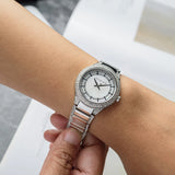 Michael Kors Sylvia Mother of Pearl Dial Silver Steel Strap Watch For Women - MK4657 Buy Now By Michael Kors