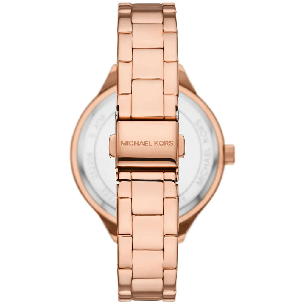 Michael Kors Slim Runway Rose Gold Dial Rose Gold Steel Strap Watch for Women - MK4658 Buy Now By Michael Kors