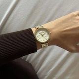 Michael Kors Pyper Three Hand White Dial Gold Steel Strap Watch For Women - MK4666 Buy Now By Michael Kors